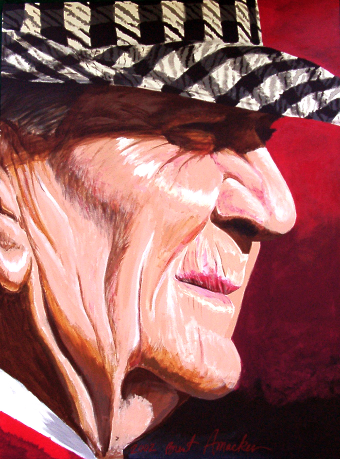 Bear Bryant 
painting by BRENT AMACKER