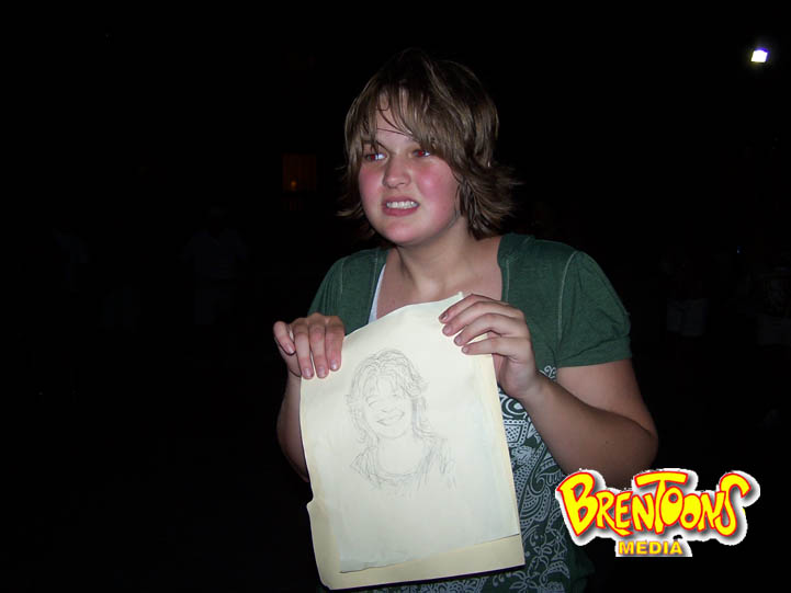 Caricature (In Pencil) by Brent Amacker at a Live Event