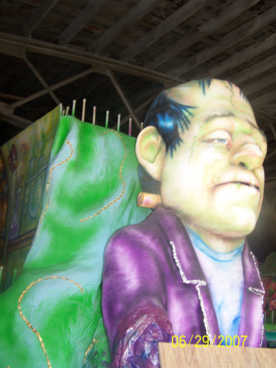 Frankenstein Float frontpiece sculpture