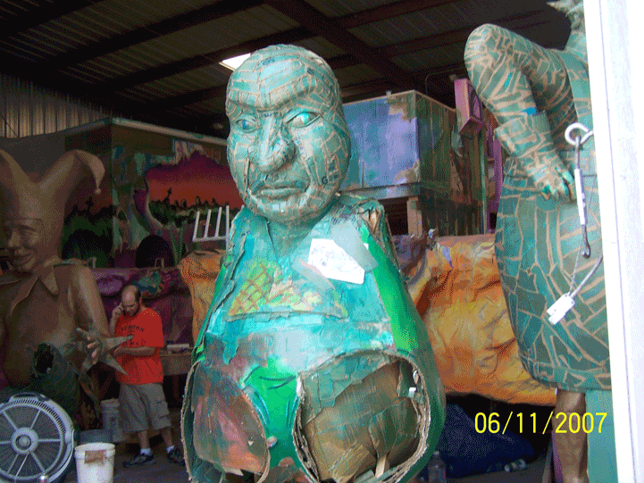 Early-stage Kabuki sculpture by Steve Mussell's MIRTHCO, INC.
