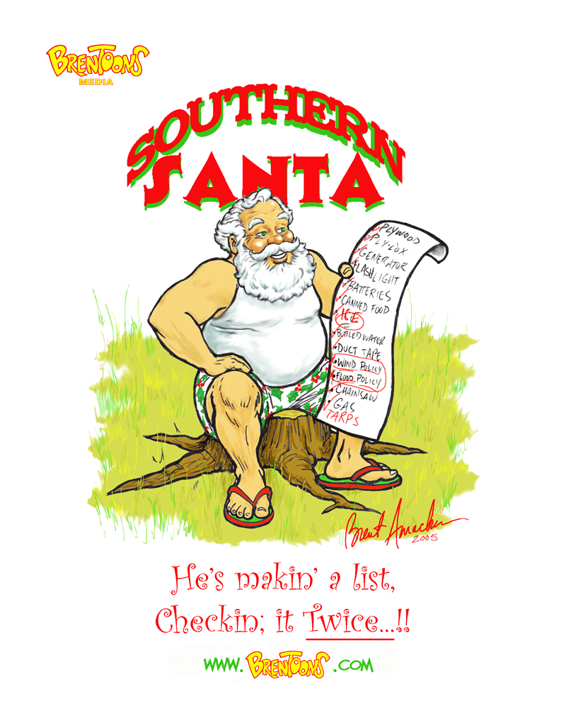 Southern Santa Card