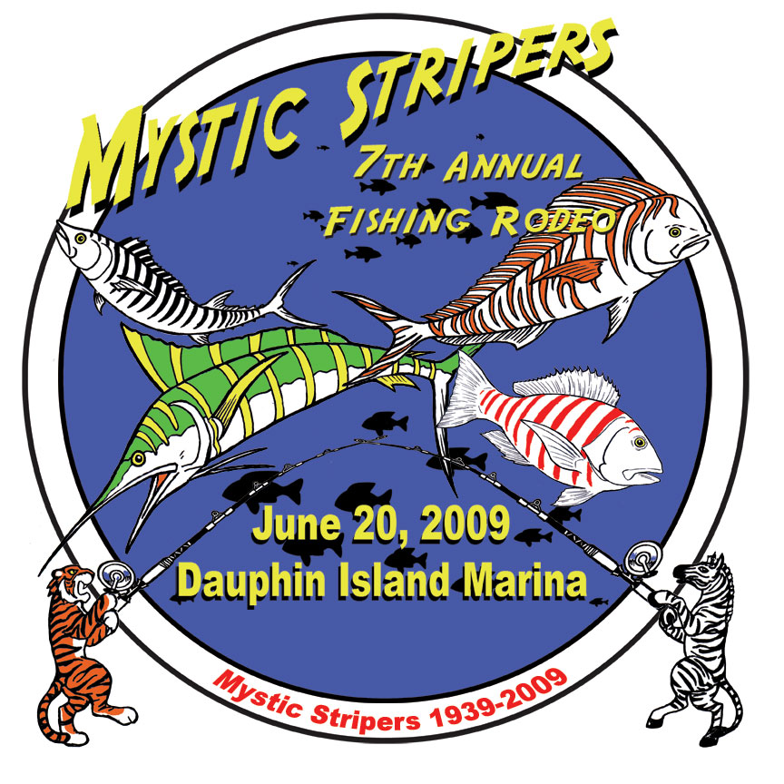 Stripers 2009 Fishing Tourney Shirt by Brent Amacker